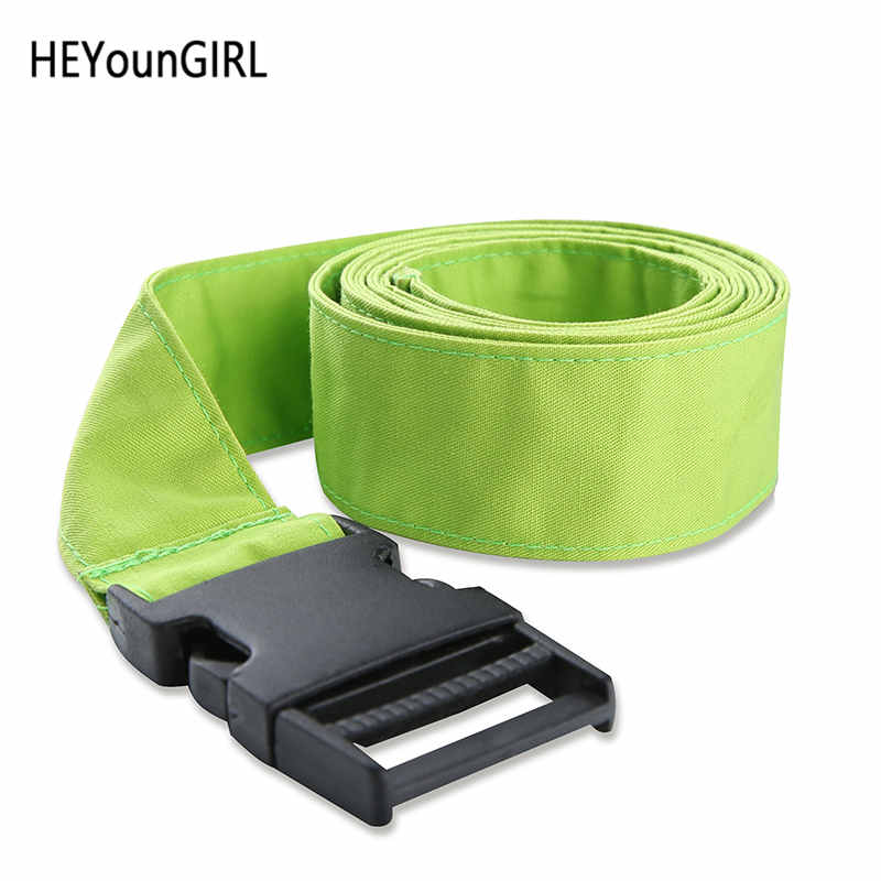 Heyoungirl Punk Harajuku Canvas Riem Voor Vrouwen Casual Neon Groen Dames Riem Met Gesp Mode Nuisex Buikband: Default Title