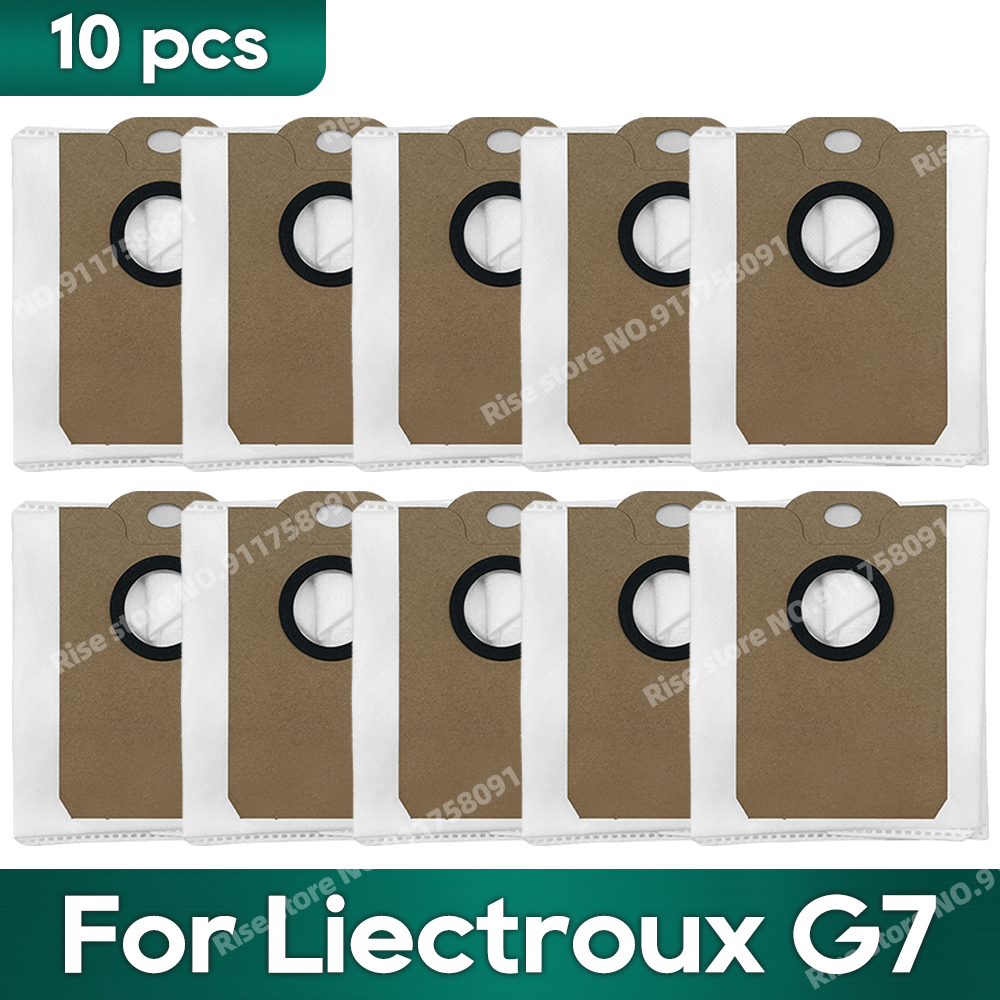 Accesorios compatibles con LIECTROUX G7, filtro Hepa, bolsa de polvo, piezas de repuesto, paño para mopa: Amarillo claro
