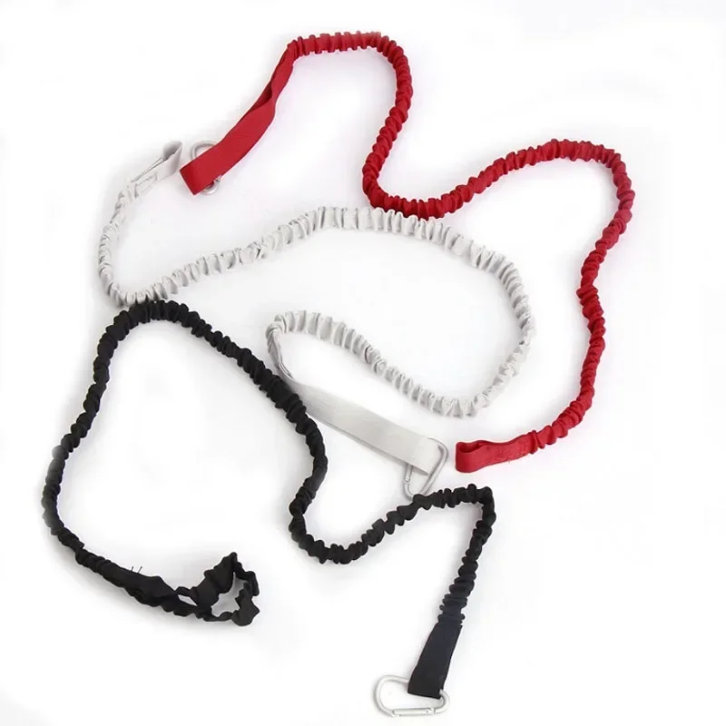 Tie Rope With Safety Hook Kayak Paddle Leash Adjustable Elastic For Kayak Paddles Canoe Oars Fishing Rods Rowing Boat Accessory