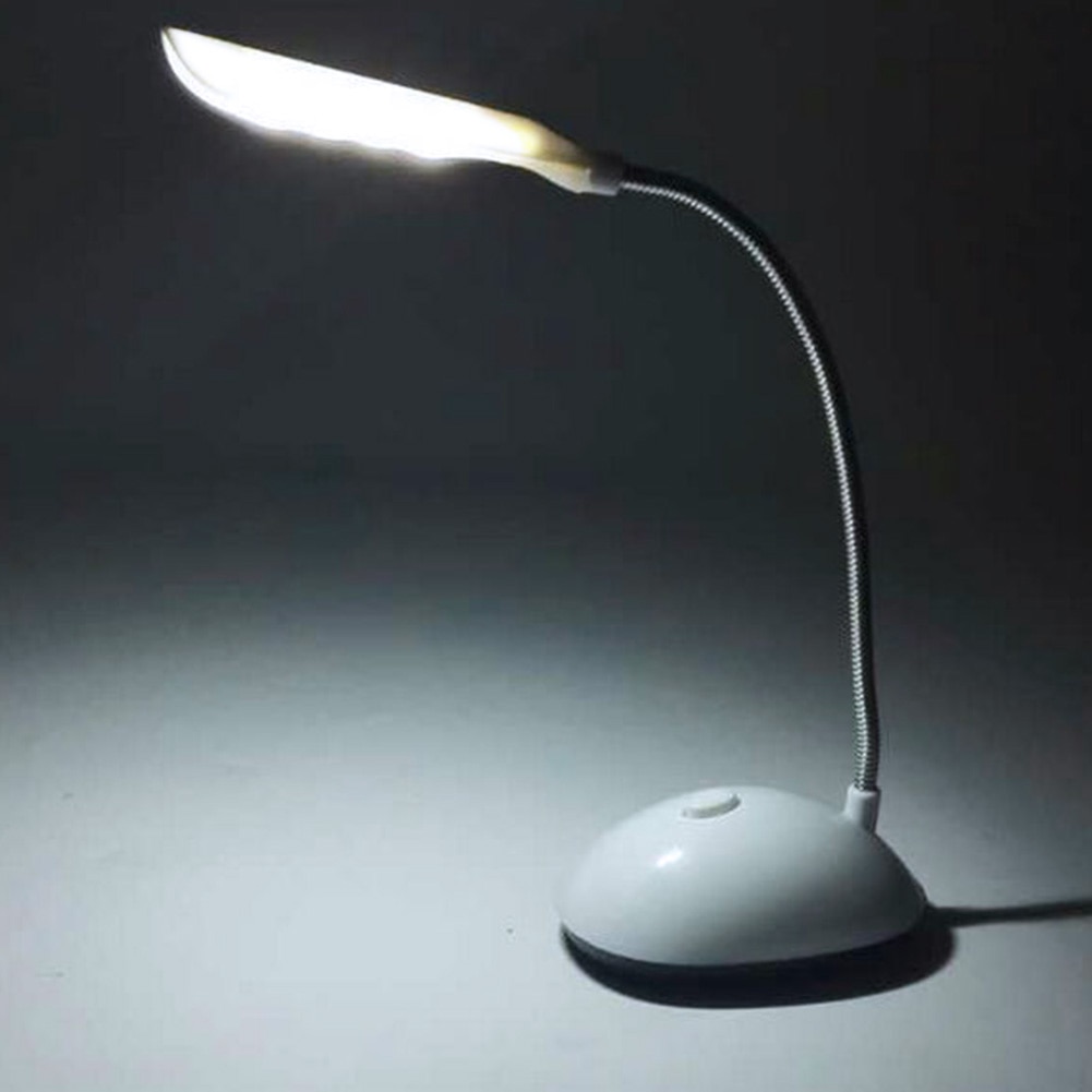 Mini Studie Hoge Lumen Readig Slaapkamer Batterij Aangedreven Tafellamp Bureaulamp Trillingsvrije 4 LEDs Oogbescherming Flexibele