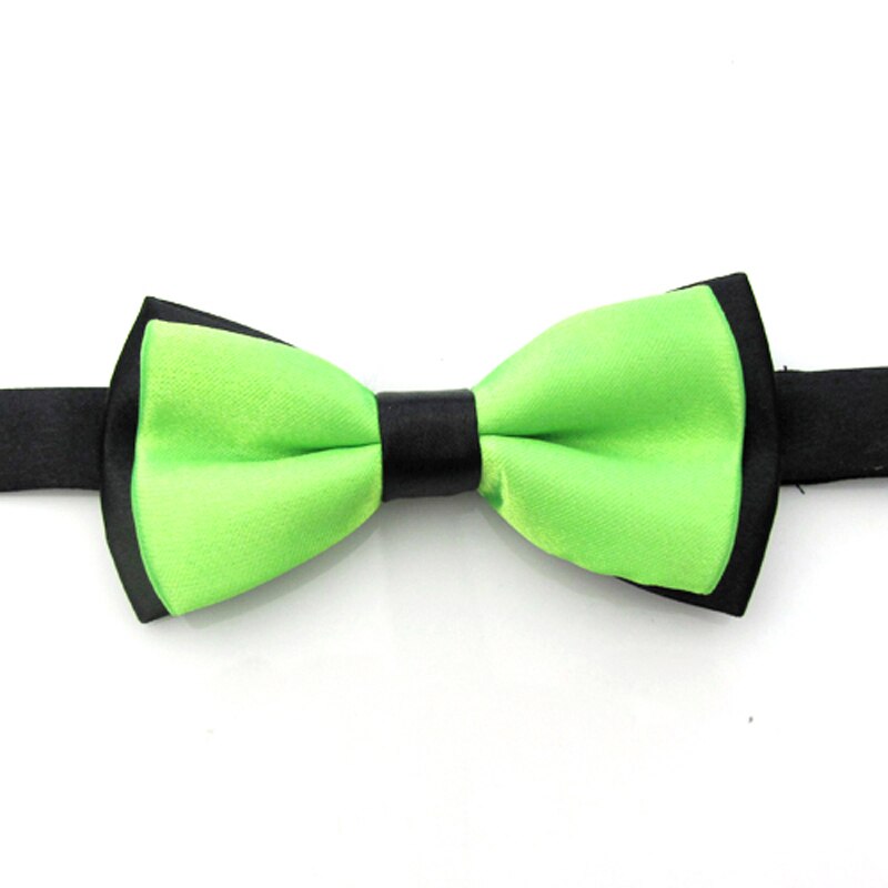 Nœud papillon pour enfant, vêtement classique, couleur unie, réglable, boutonné, deux tons, bleu, rouge, pour plus d'ingéniosité: a19