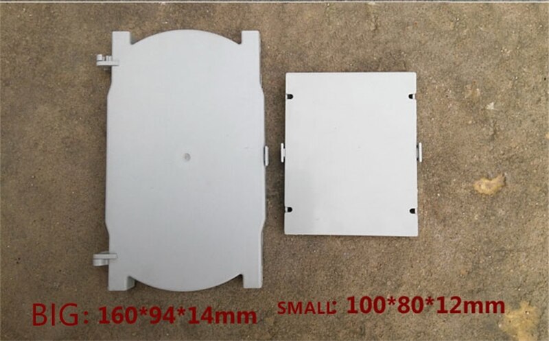 20pcs fiber splicing tray 4 6 8 12 core thickened splice protector ABS material ftth plastic box optical cassette tray ELINK