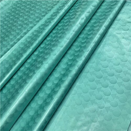 Echt bazin riche getzner atiku stoff für männer 100% baumwolle brokat jacquard stoff bazin riche Stoff5Garten/einstellen L1402-: Grün