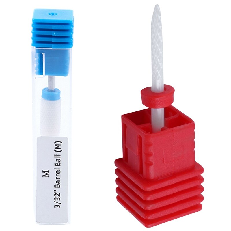 2 stuks keramische nagelboorbit schacht pedicure roterende vijl tool  - bt009- f &  bt003- m