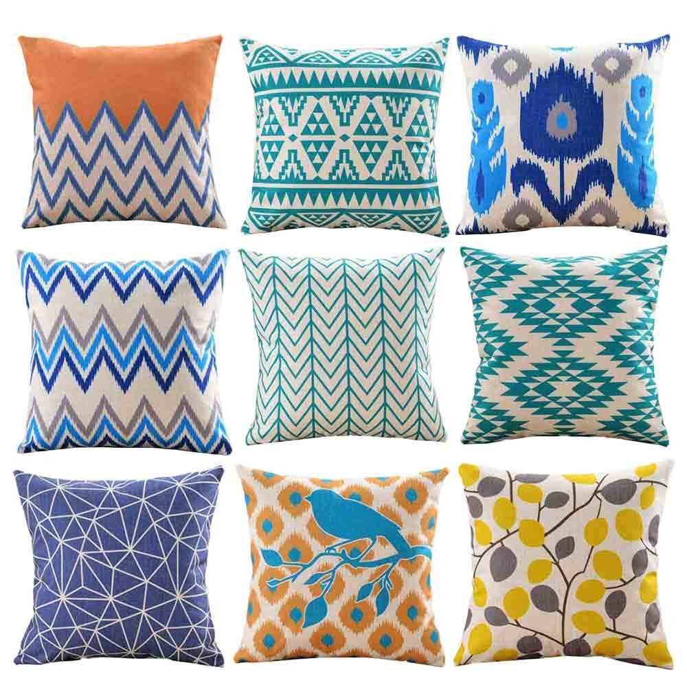 impression taie d'oreiller pour canapé-lit maison oreillers décoratifs pour canapé housse de coussin Cojines Decorativos Para Sofá taie d'oreiller
