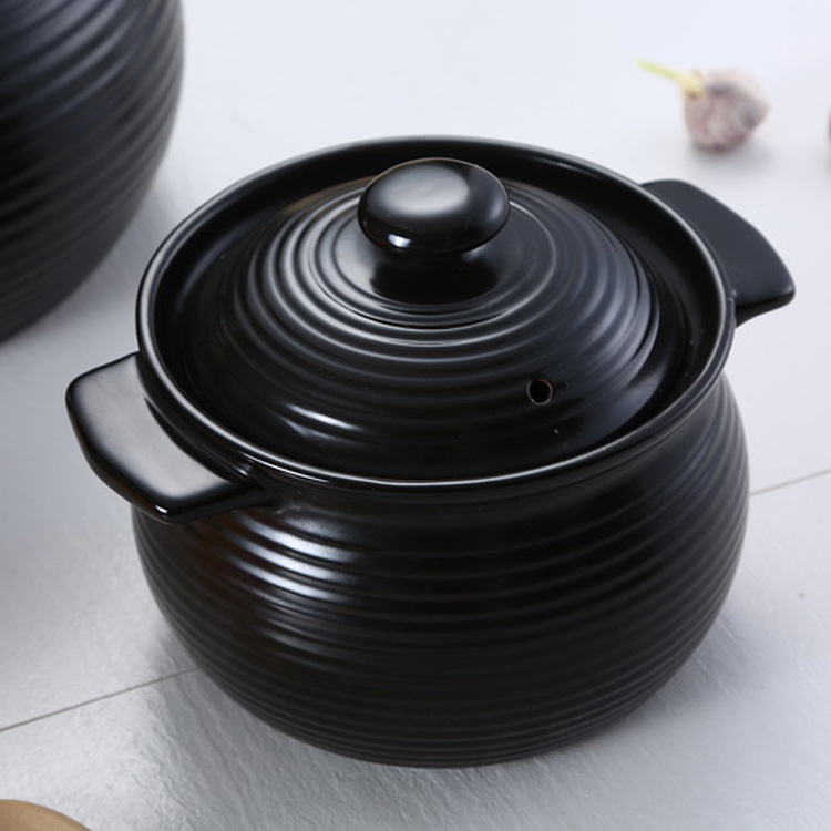 Oren Draad Keramische Pot Kookpan Pap Hoge Temperatuur Soeppan Zwarte Vlam