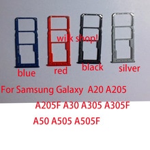 Sim Lade Houder Voor Samsung Galaxy A10 A105F A105 A20 A205 A205F A30 A305 A305F A50 A505 A505F Sim-kaart lade Slot Reparatie Deel