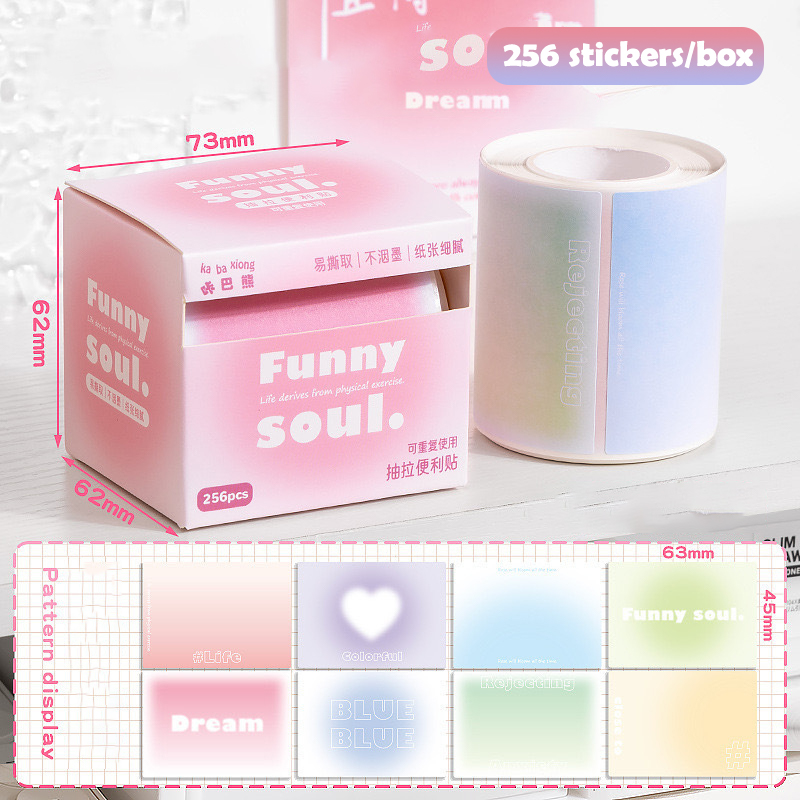 Etykiety samoprzylepne wielokrotnie wklejane bez kleju Wygodne naklejki Proste, urocze artykuły papiernicze Przezroczysta książka z naklejkami: żółte światło