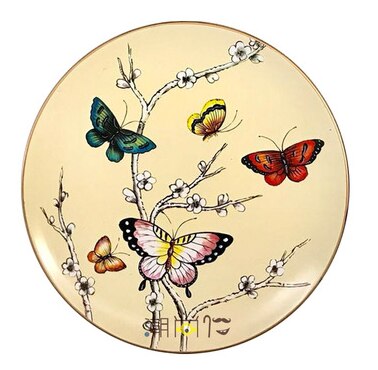 Creatieve Woonkamer Opknoping Plaat, Lucky Elanden Keramische Opknoping Plaat, Muur Decoratie Drie-Dimensionale Hanger Handwerk Plaat: 009
