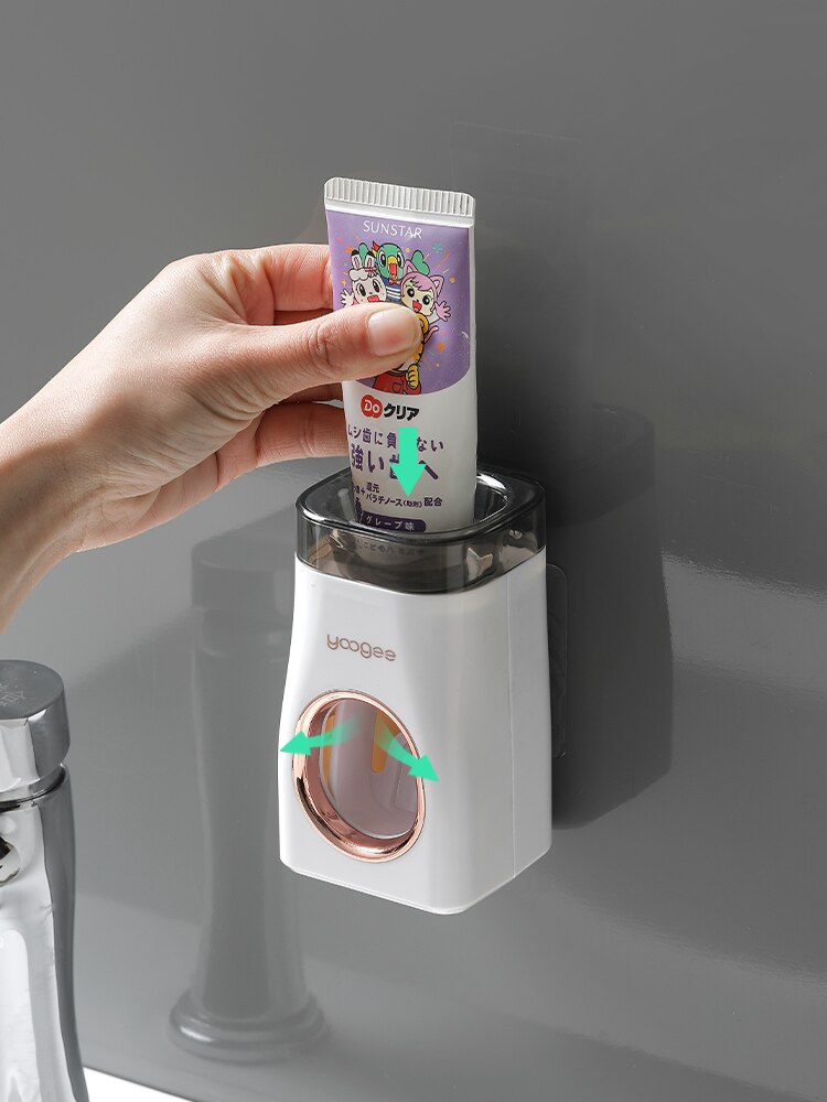 Automatic Tube Toothpaste Squeezer Wall-Mounted Punch-Free Press Toothpaste Dispenser No Waste Banheiro Bathroom Accessories 50