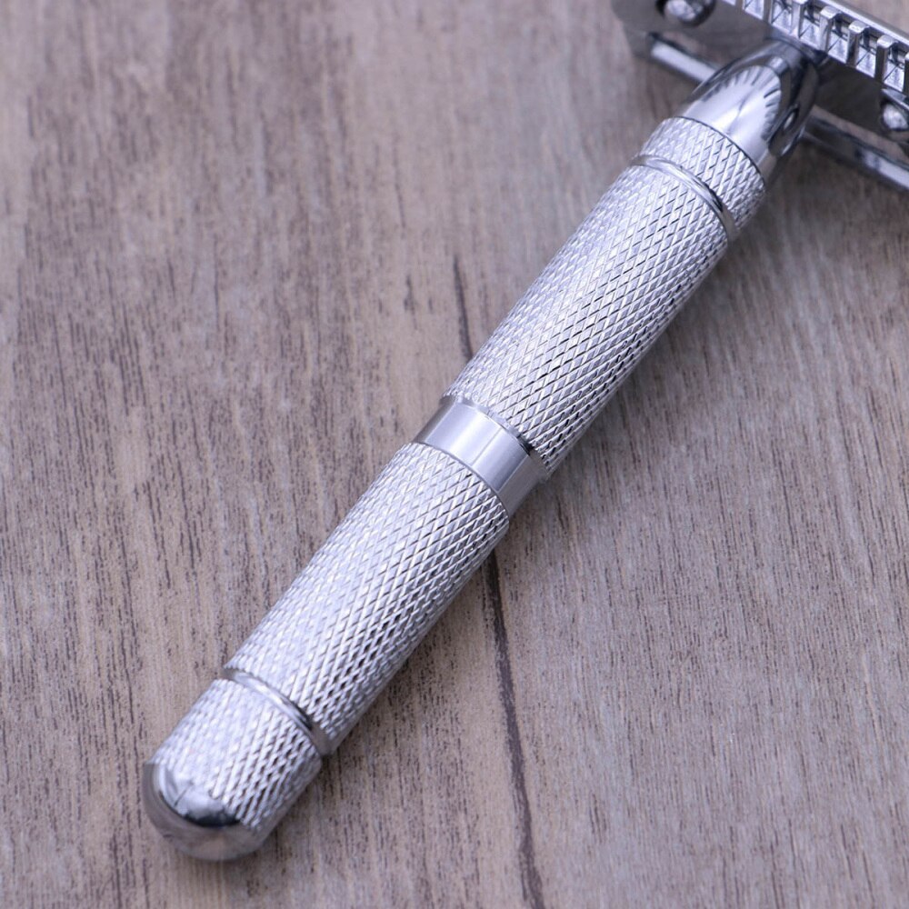 Double Edge Safety Razor Stainless Steel Shaving Razor for Men (Pattern 1)