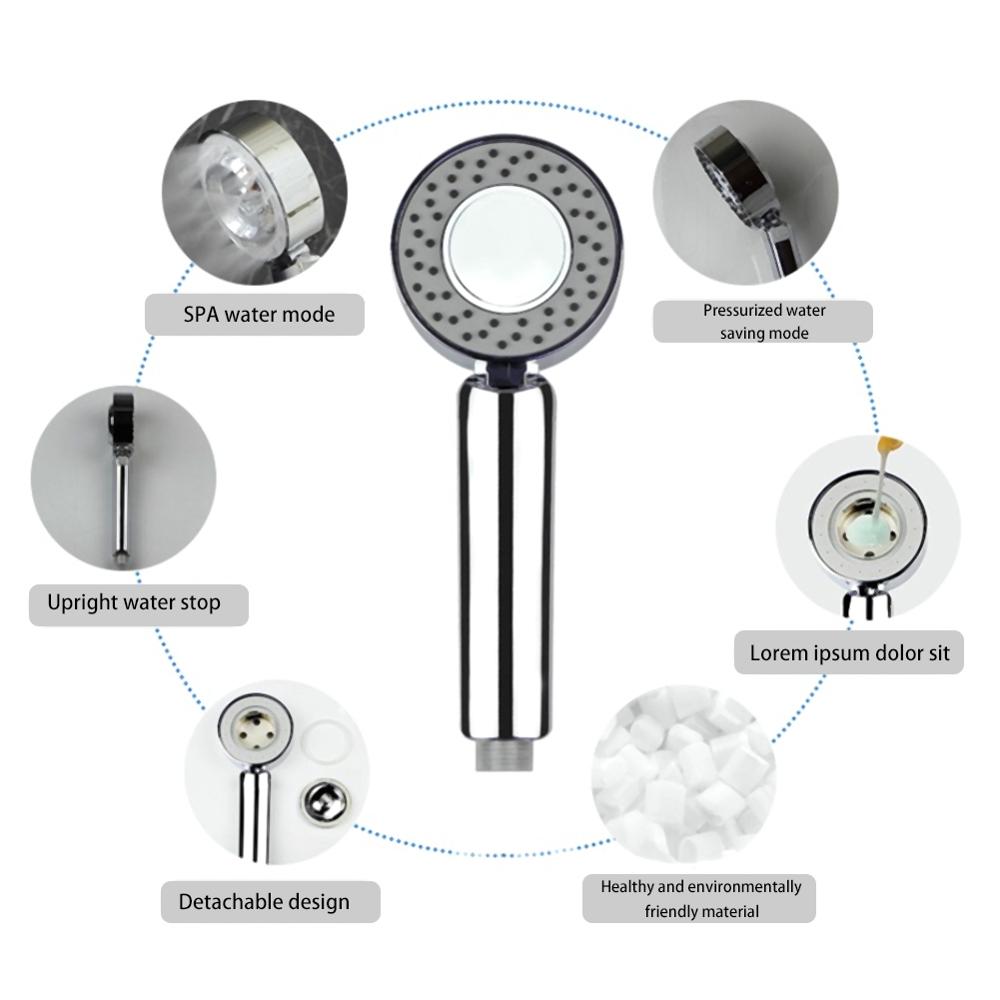 Double-sided Shower head Effluent Multi-function Flower Handheld Sprinkler Hand-held Shower head
