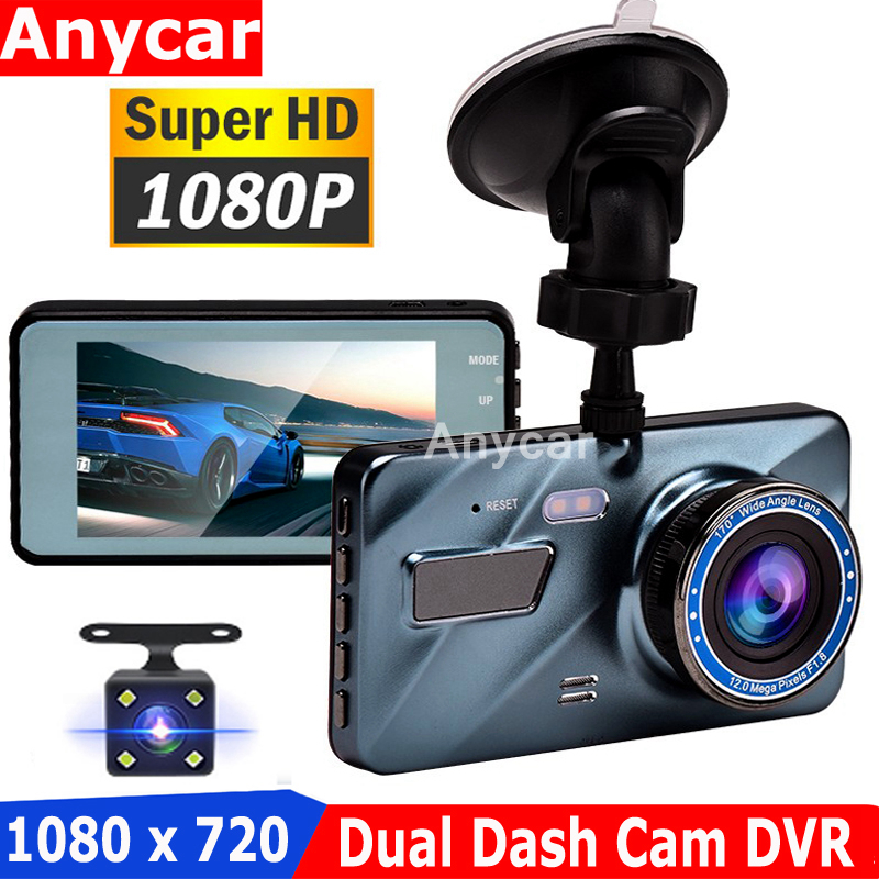 Dvr Auto Recorder Dash Camera Dual Dash Cam Dvr Camera Video Auto Camera 1080P 3.6 "Cyclus Opname Night vision G-Sensordashcam
