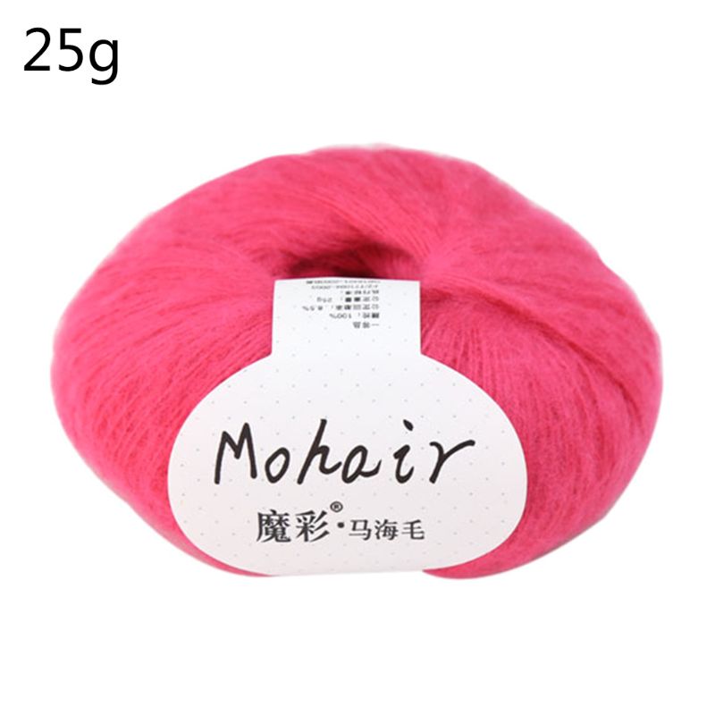 5 Rolls 125g Soft Thin Angola Mohair Yarn Fine Baby Wool Hand Knitting Crochet Y5LE