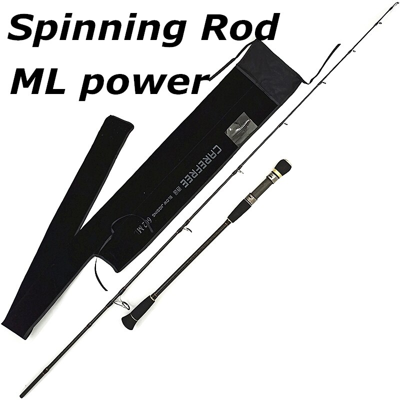 1.83m 6 feet 1.95m 6'5" Slow Jigging Rod 602M ML power Boat Rod casting fishing rod Carbon Spinning rod Deep Ocean Fishing rods: SPINNING ROD ML / 1.83m 6 feet