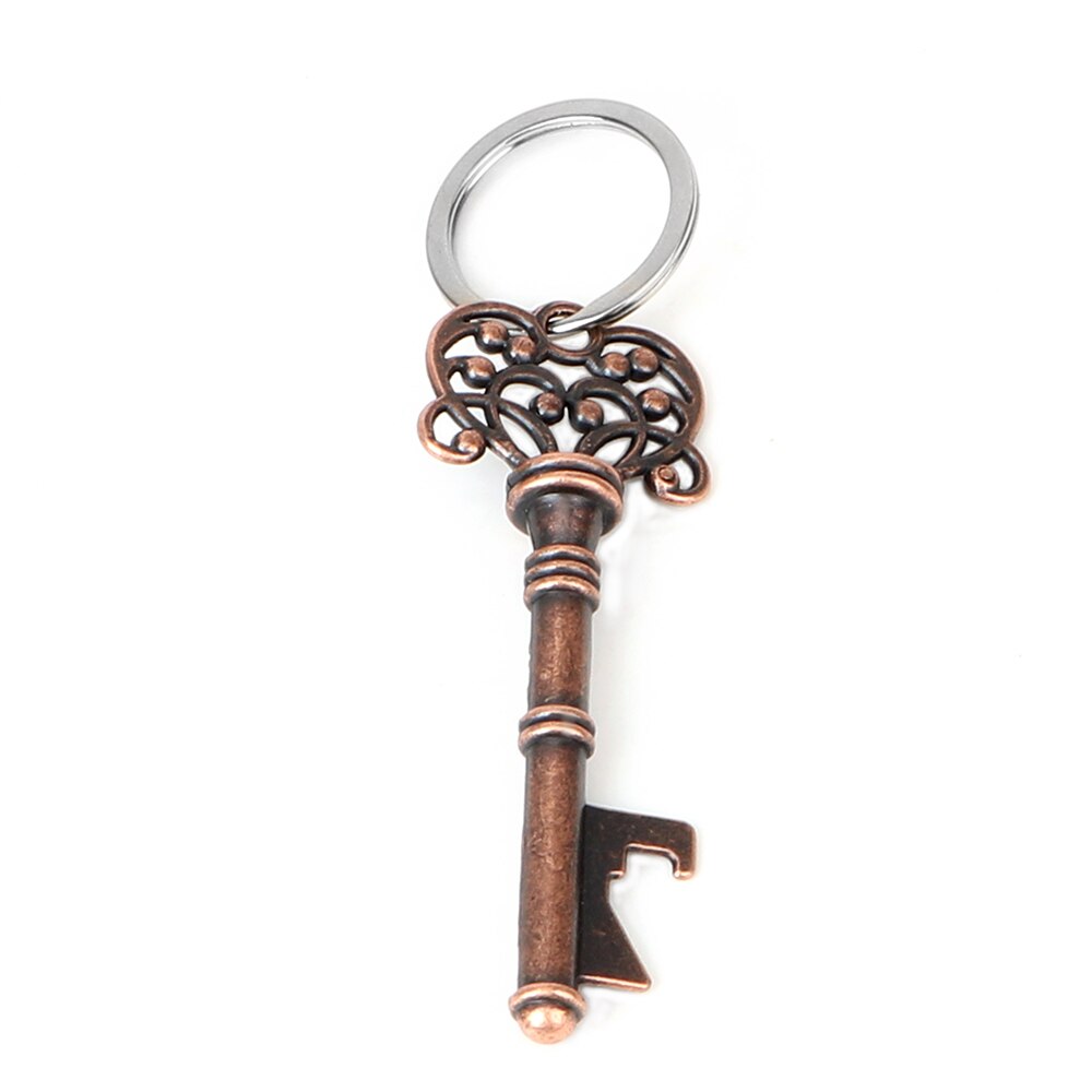 HOOMIN, abrelatas de Metal Retro, llavero para colgar en forma de llave para de boda, abridor de botellas de cerveza, multifunción
