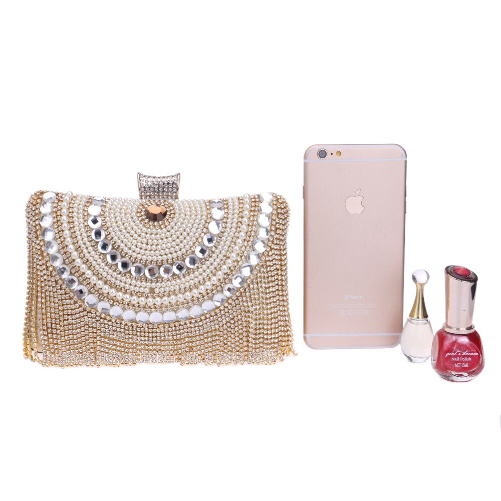 Dames avondtassen handgemaakte clutches voor overdag feesttassen handtassen van kristal clutches handtas ketting schoudertas