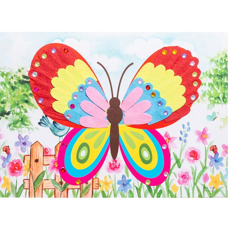 2 pz/lotto adesivi stereoscopici 3D pasta fatta a mano scuola materna creatività Non tessuta cervello gioco apprendimento educazione artigianato giocattoli