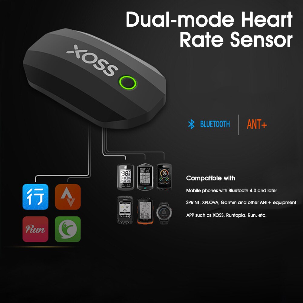 Hartslagsensor Monitor Fitness Tracker Dual Mode Ant & Bluetooth