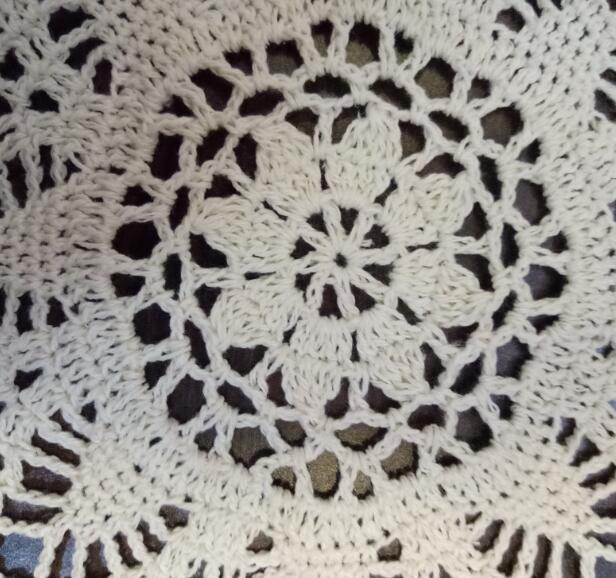 Round cotton placemat cup coaster mug kitchen wedding drink table place mat cloth lace Crochet tea pan coffee doily dish pad
