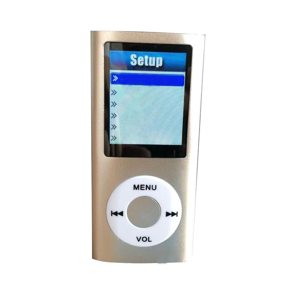 1.8 Inch MP4 Muziekspeler Met Fm Radio Video Speler E-Book Ingebouwde Geheugen Speler MP4: silver gray