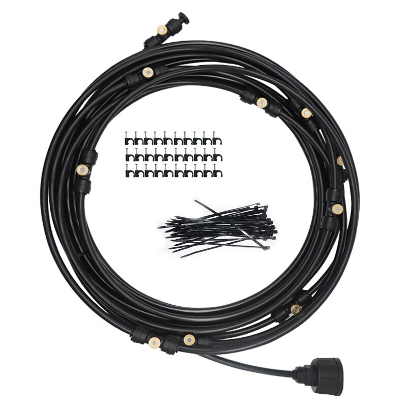 L306 6m slangar 6 st dimma sprinkler utomhus trädgård dimma kylsystem dimmunstycke sprinkler vatten kit system