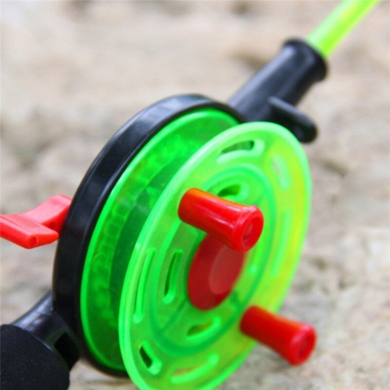 2pc Ice Fishing Rod With Reel Portable Outdoor Winter Plastic Fishing Tackle Pole Sport Fish Combination Winter Fishing Goods