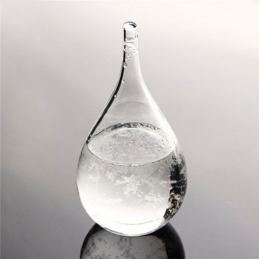 cristal Transparent tempête verre bouteille baromètre bouteilles prévisions météorologiques bureau goutte d'eau Station météo: Default Title