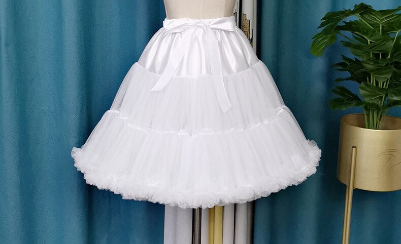 Japanese Style Kawaii Fairy Cute Petticoat for Lolita Dress Soft Girls Skirt Cloud Boneless Loli Petticoat Tutu Lolita Clothing