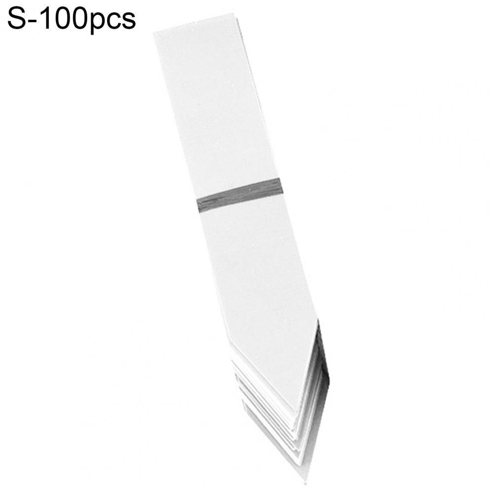 100Pcs Useful Plant Labels Waterproof Durable PVC Mini Waterproof Plant Labels: M / White