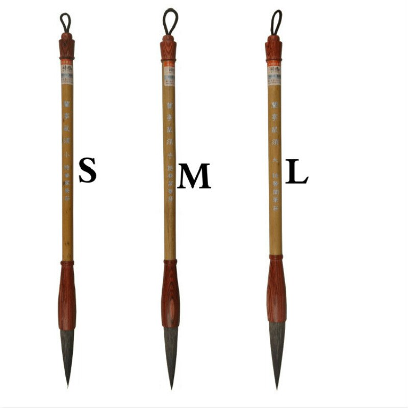 Chinese Calligraphy Brush Pen Set Mouse Whisker Chinese Calligraphy Creation Brushes Adult 3pcs Chinese Painting Brush Pen