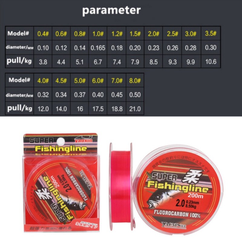 300M Nylon Fishing Line super pull Fluorocarbon Coated Monofilament Fishing Leader Line Carp Fishing Wire