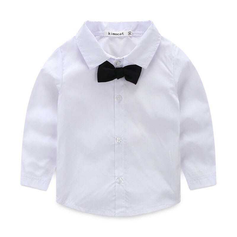baby gutt klær sett småbarn gutter herre Bue slips dress 3 stykker barn gutter formell kjole til fødselsdag parti svart klær settene