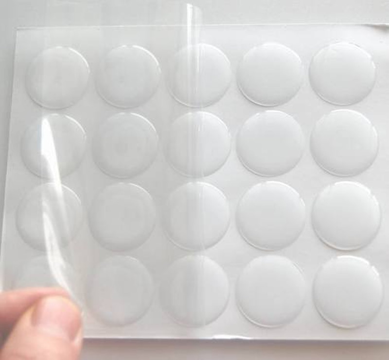 Ronde Clear Epoxy Stickers 43 Mm Overkoepelde Stickers Voor Metalen Pillendoosje Diy Voor Pillendoosje