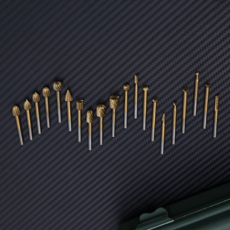 20-piece / Woodworking Rotary File / Milling Cutter / High Speed Steel Rotary File / Metal Grinding Head