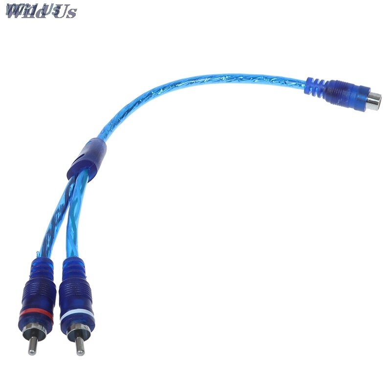 Car MP3 Audio RCA Y Splitter Cable Adapter Cord Converter for Car AUX Amplifier
