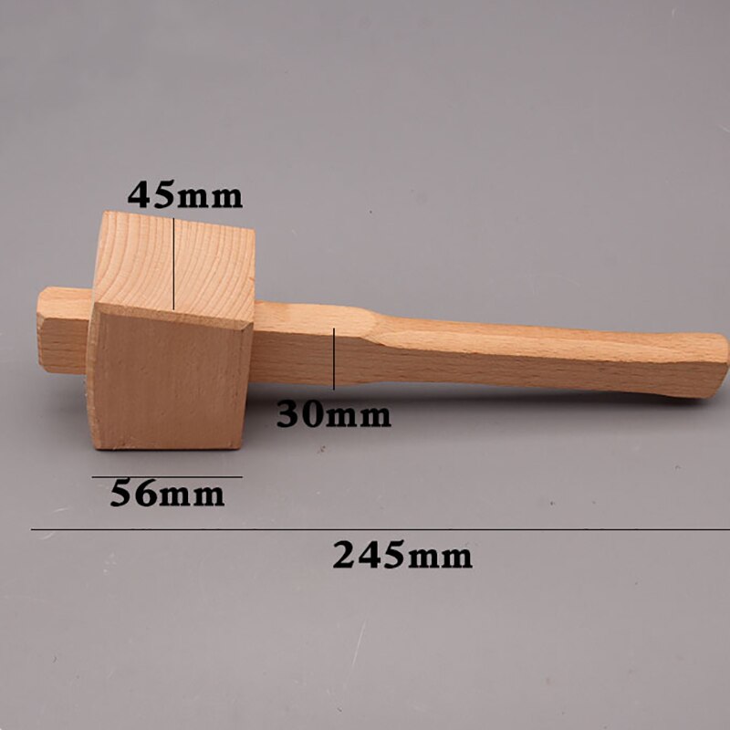 High Hardness Wooden Mallet Hammer Beech Solid Carpenter Woodworking Hand Tool For DIY Installation Wood Hammer