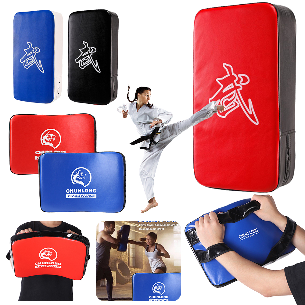 Bolsa de boxeo curvada para adultos y niños, saco de arena para Taekwondo, Muay thai, Karate, almohadillas para patas de entrenamiento, PU