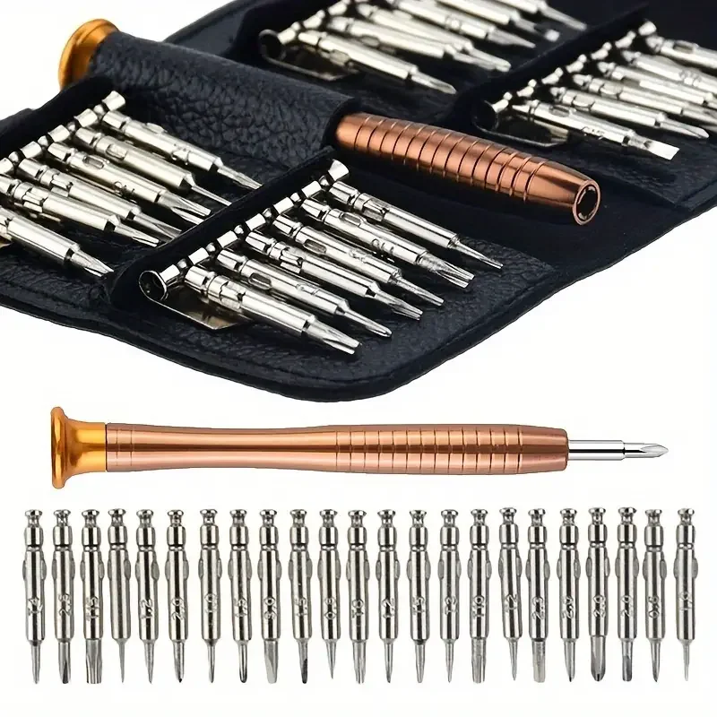 Mini-precisieschroevendraaierset 25-in-1 elektronische Torx-schroevendraaier Opening Reparatieset voor iPhone Camera Horloge Tablet PC
