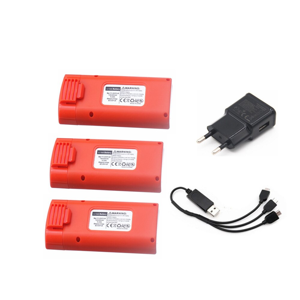 7.4V 2200mAh Lipo Battery and Charger Set For SG108 SG-108 RC Quadcopter Spare Parts 7.4V Rechargeable Battery