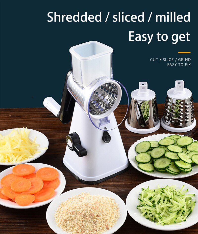 3 In 1 Groente Cutter Slicer Rasp Aardappel Wortel... – Grandado