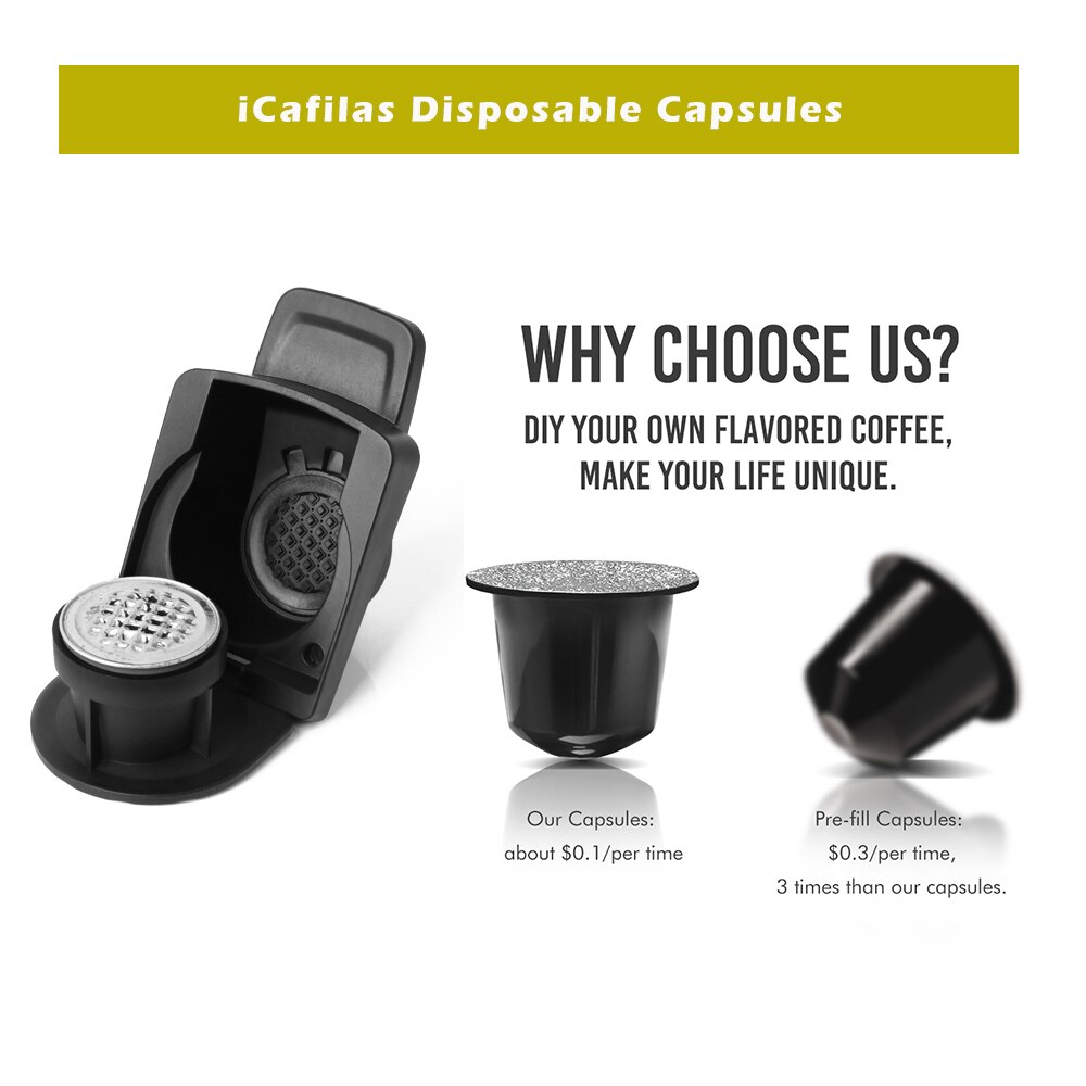 Adattatore per cialde di caffè originale ricaricabile nuovo aggiornamento del supporto per capsula originale Nespresso per lo strumento di trasformazione della macchina Dolce gusto