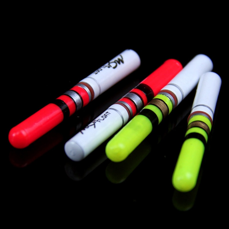 10Pc Angeln schweben Licht Stock Grün/Roten Anzug Für CR322 Batterie Betrieben LED Leucht schweben Für dunkel Wasser nacht Angeln J044