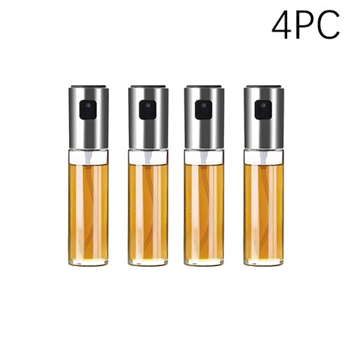Keuken Bakken Olie Kok Olie Spray Lege Fles Azijn Fles Olie Dispenser Koken Tool Salade Bbq Koken Glas Olie Spuit: 4PC