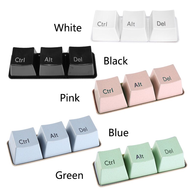 3pcs/Set Keyboard Cups With Tray Ctrl ALT DEL Mug Tea Milk Cup Container Tea Set Keyboard Coffee Cup Taza