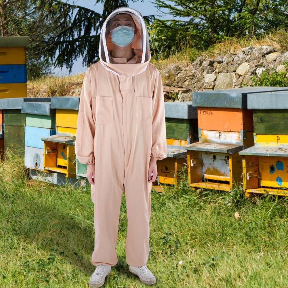 Imkers Gereedschap Een Stuk Ruimte Pak Dubbele Rits Imker Pak Bijenteelt Beschermende Kleding Kiel Bijenteelt Levert