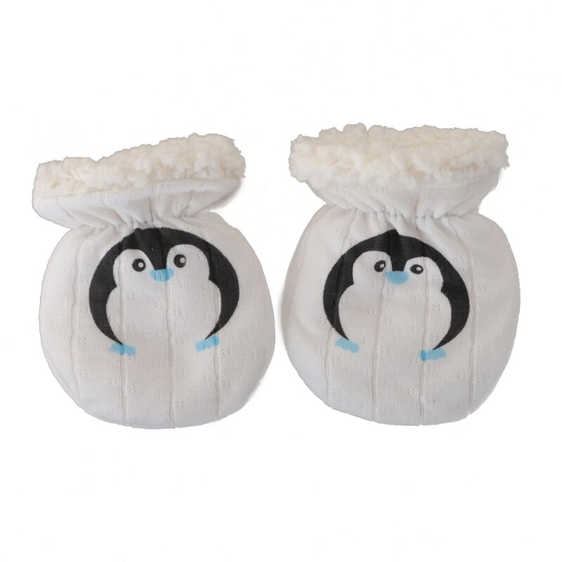 Guantes cálidos de invierno para bebés, manoplas de lana gruesas antiarañazos para niños y niñas de 0 a 6 meses: BL-1