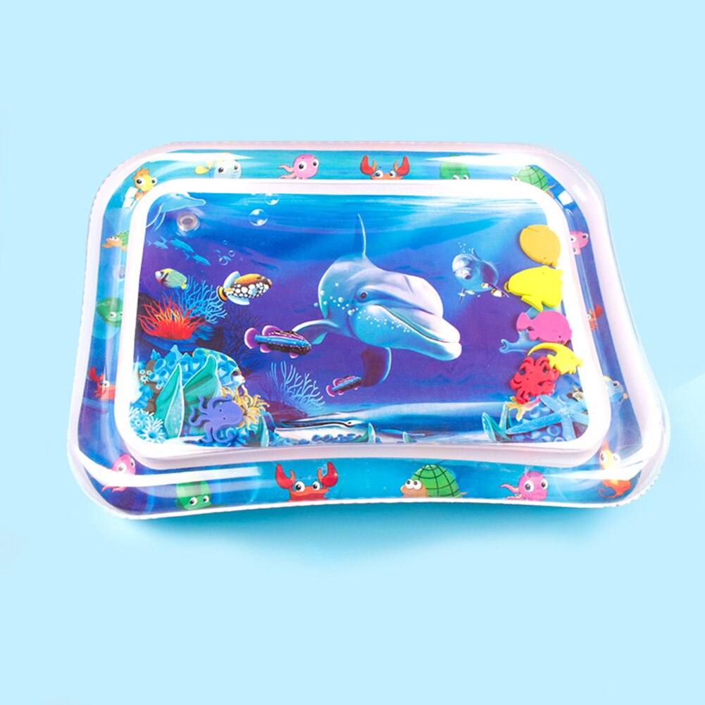 Baby, Kleinkind Karikatur Krake Delfin Aufblasbare Wasser matt Sommer Spiel Spielen Pad Spielzeug