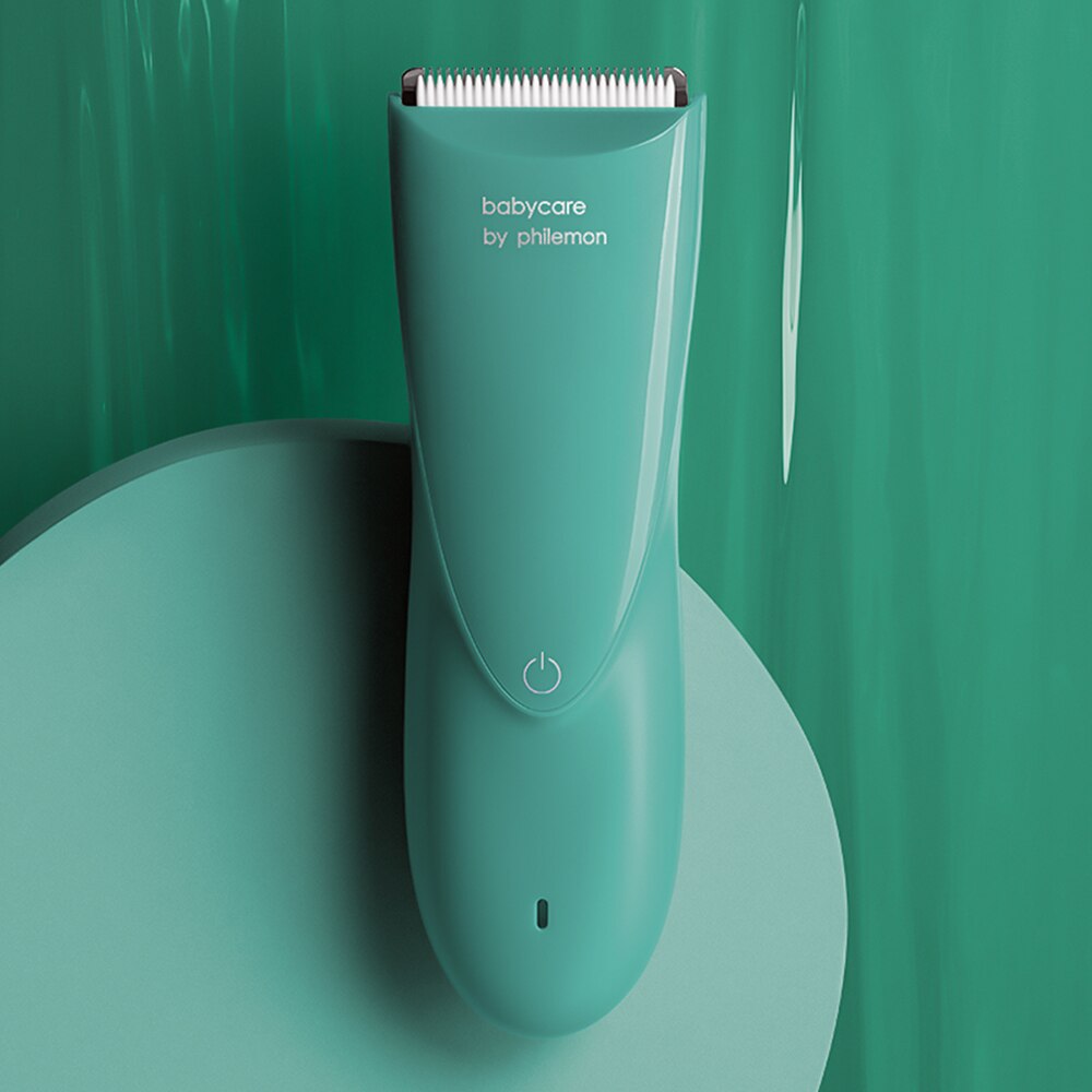 BC Pflege Für freundlicher Baby Haar Trimmer einstellen IPX7 Wasserdicht Keramik Wiederaufladbare Elektrische Haar Haarschneidemaschine USB Ladegerät Haar Cutter Maschine: Grün