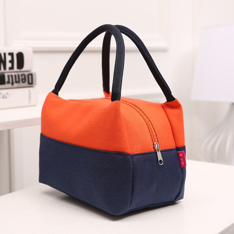 Canvas Lunch Tassen Voor Vrouwen Mode Draagbare Thermische Geïsoleerde Lunchbox Tas Tote Bolsa Comida Lunch Tas Voor Kinderen school